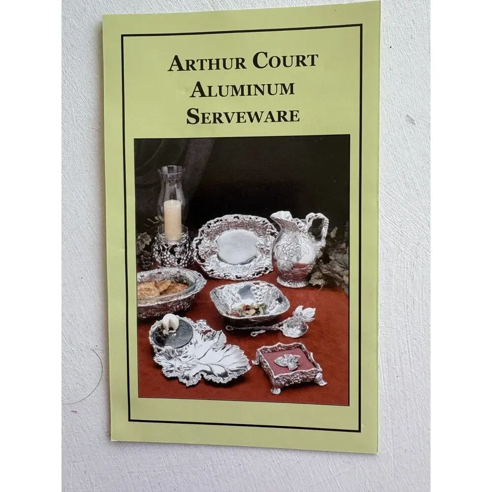 VTG Arthur Court Grapevine Heart Shape Cast Aluminum Tray Platter Bowl Dish Plat